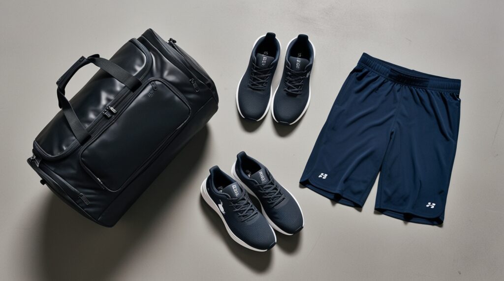 Items in gym bag