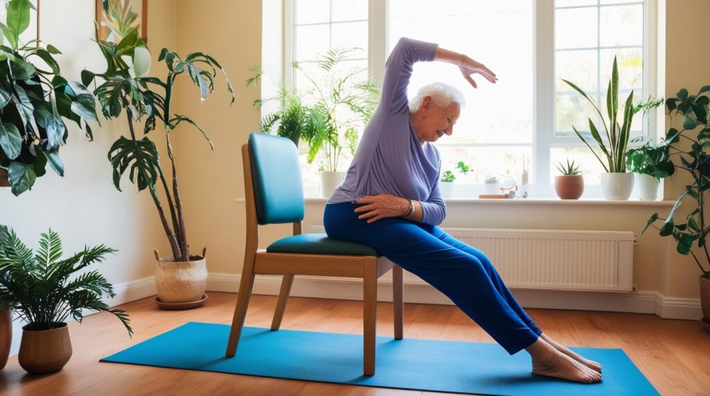 Chair Warrior Pose: Build Strength and Balance